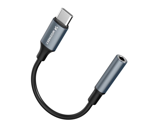Wozinsky Adapter USB-C mini jack 3,5mm czarny WACM-01 - 1487909 - zdjęcie 2